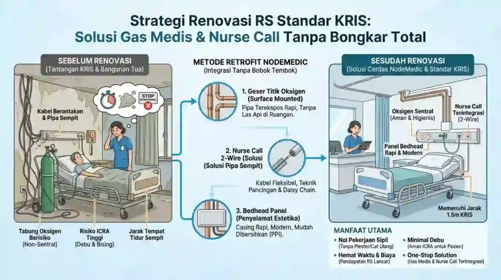 visualisasi strategi renovasi rumah sakit dengan standar kris