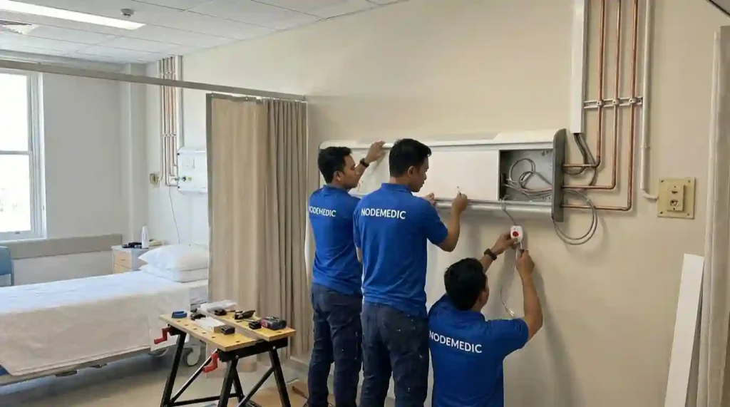 proses renovasi rumah sakit dengan standar kris