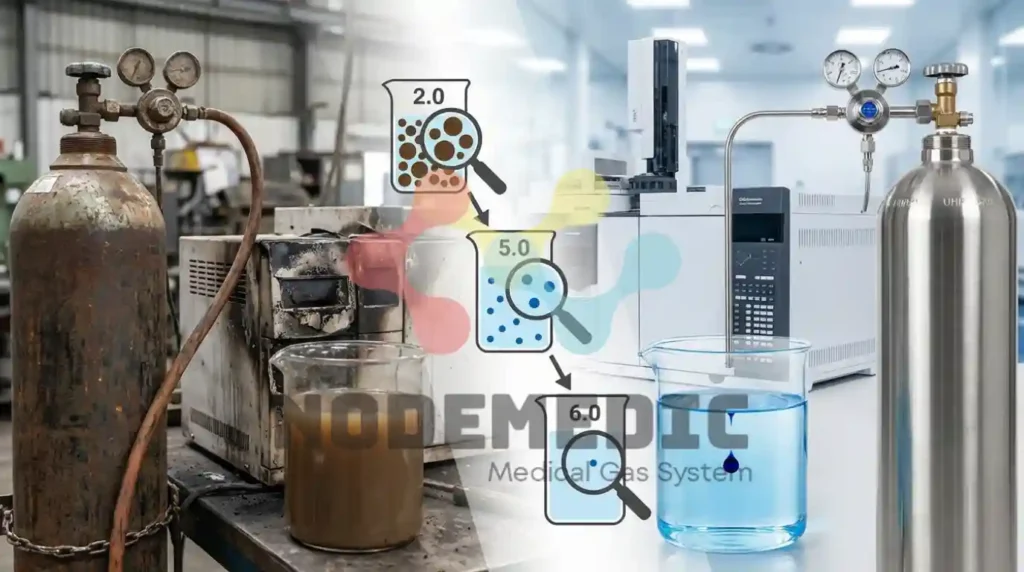 perbedaan UHP 5.0 dan 6.0 pada kemurnian gas