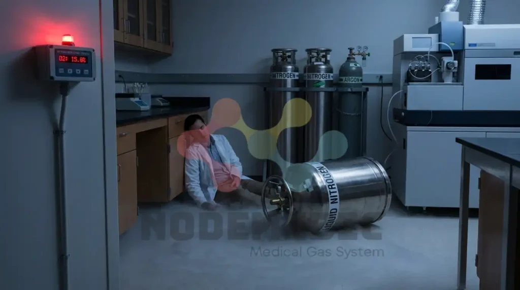 dampak dari bahayanya gas asphyxiant ( nitrogen & argon)