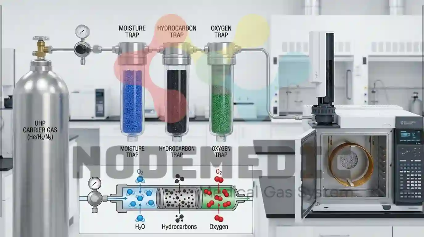 Instalasi Gas Carrier GC: Wajib Pakai Moisture & Oxygen Trap?