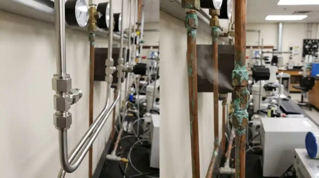 perbandingan tubin menggunakan stainles dan tembaga