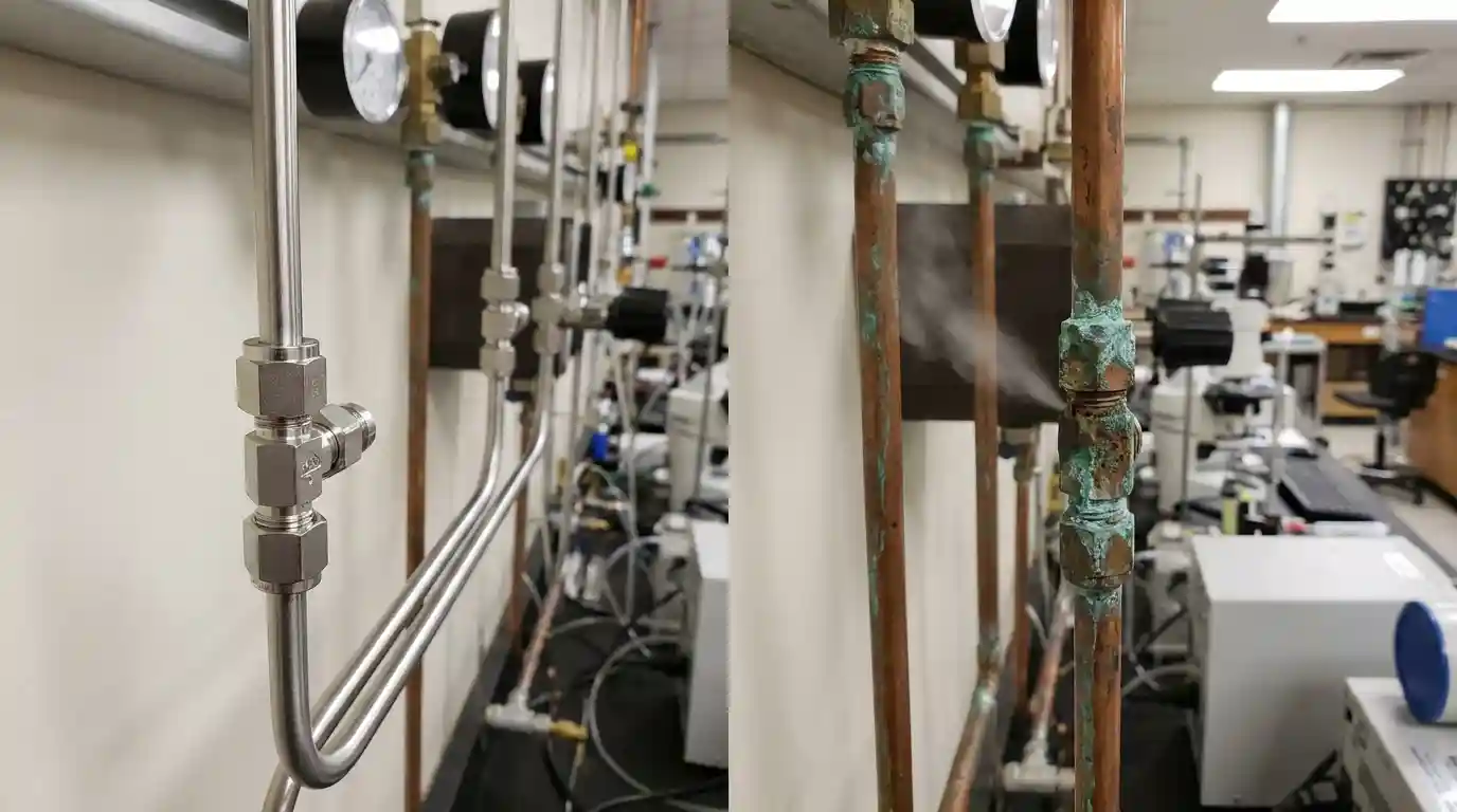 perbandingan tubin menggunakan stainles dan tembaga