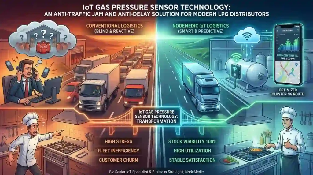 perbandingan menggunakan teknologi IoT yang lebioh efisien