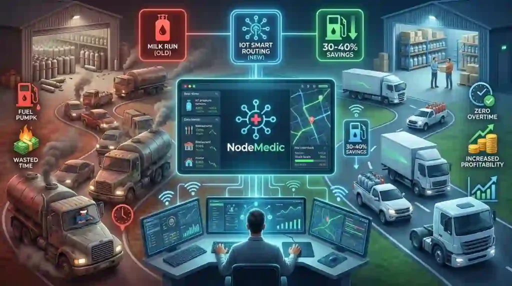 keungulan dari sistem manajemen rute IoT nodemedic