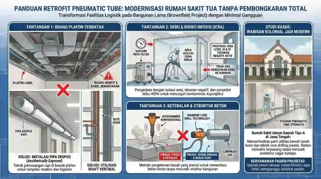 visualisasi retrofit pada bangunan rumah sakit lama