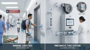 perbedaan sistem manual dengan pneumatic system